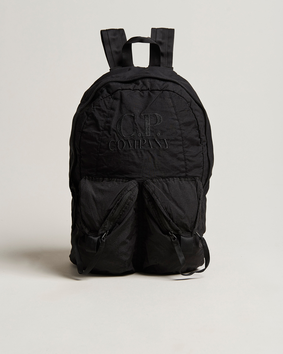 Herre | C.P. Company Taylon P Nylon Backpack Black | C.P. Company | Taylon P Nylon Backpack Black