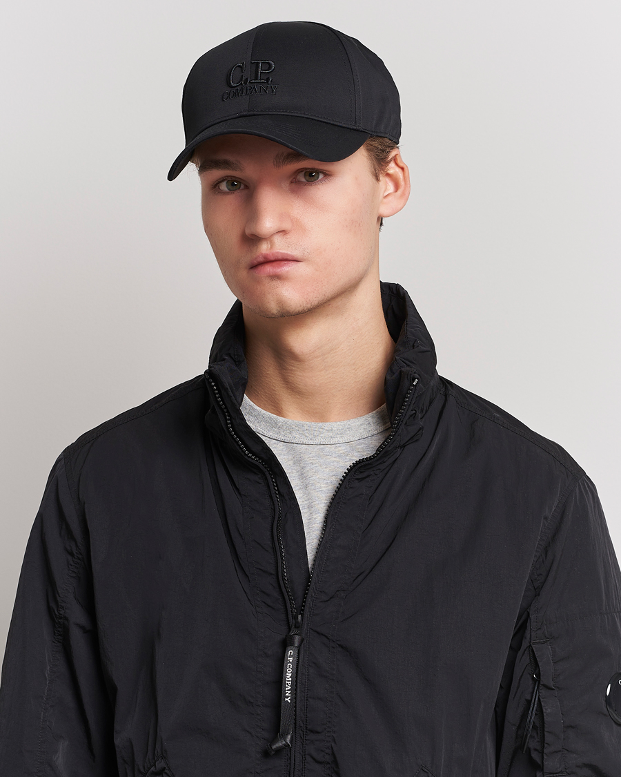 Herre | Hatte & kasketter | C.P. Company | Cotton Gabardine Cap Black
