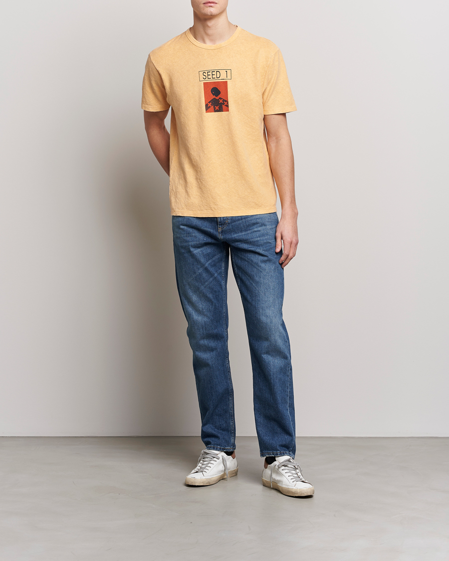 Herre | T-Shirts | C.P. Company | Seed Recycled Hemp T-Shirt Orange