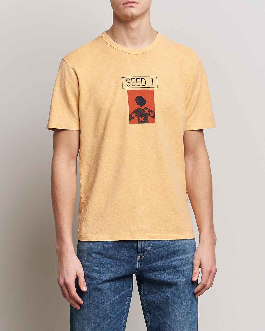 Herre | T-Shirts | C.P. Company | Seed Recycled Hemp T-Shirt Orange