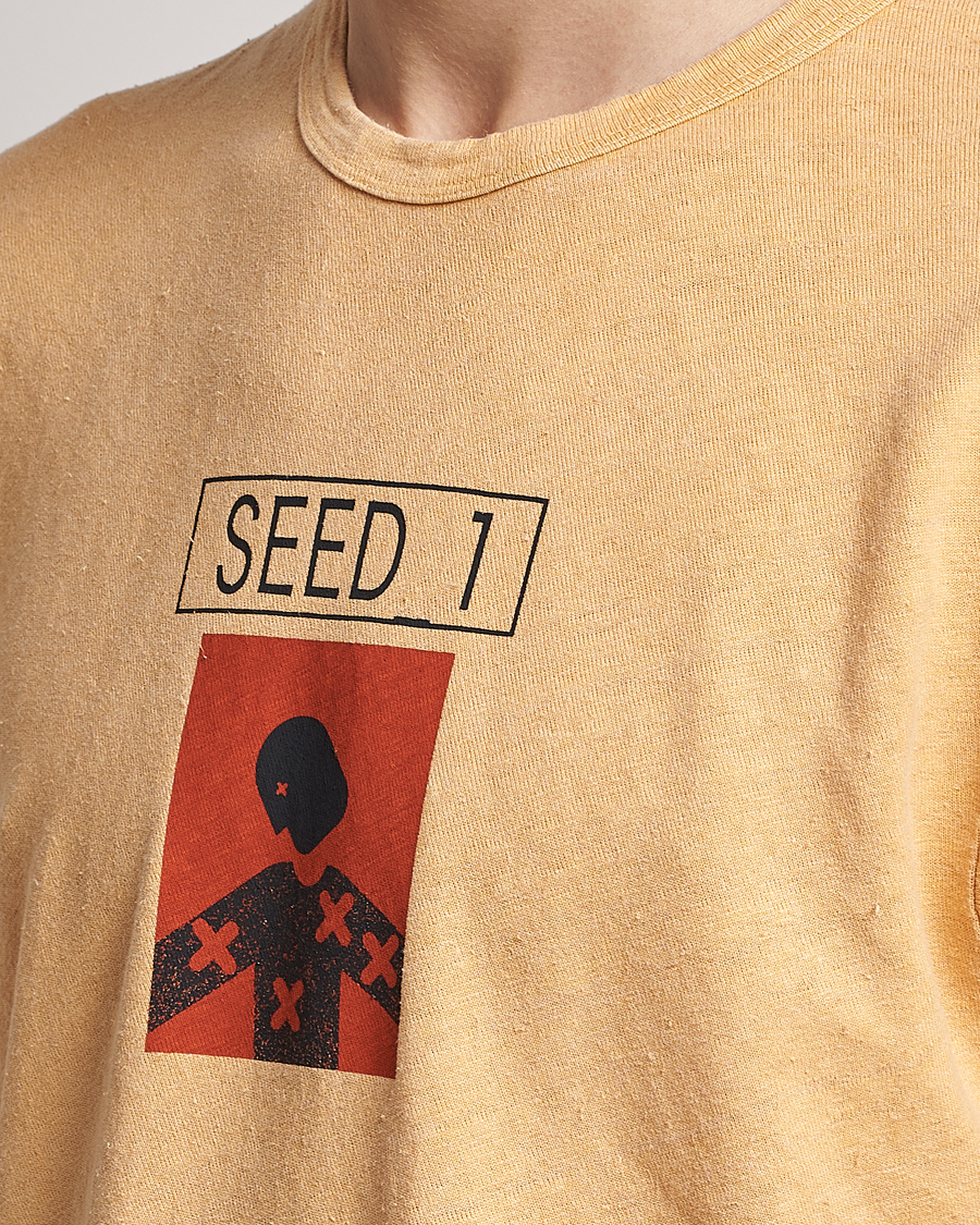 Herre | T-Shirts | C.P. Company | Seed Recycled Hemp T-Shirt Orange