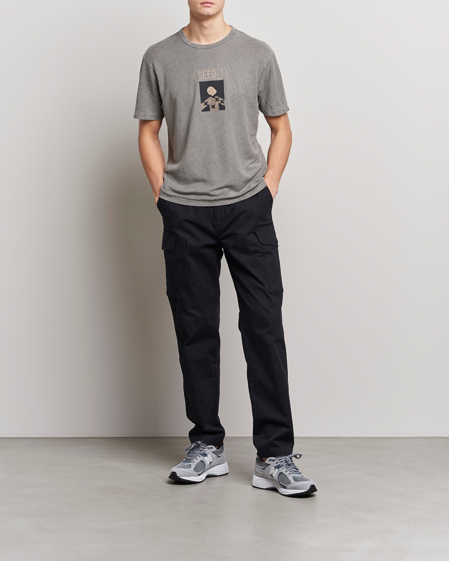 Herre | T-Shirts | C.P. Company | Seed Recycled Hemp T-Shirt Grey