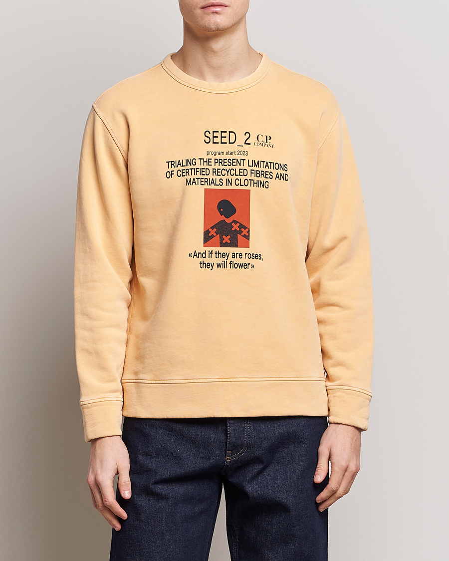 Herre | Trøjer | C.P. Company | Recycled Cotton Sweatshirt Orange