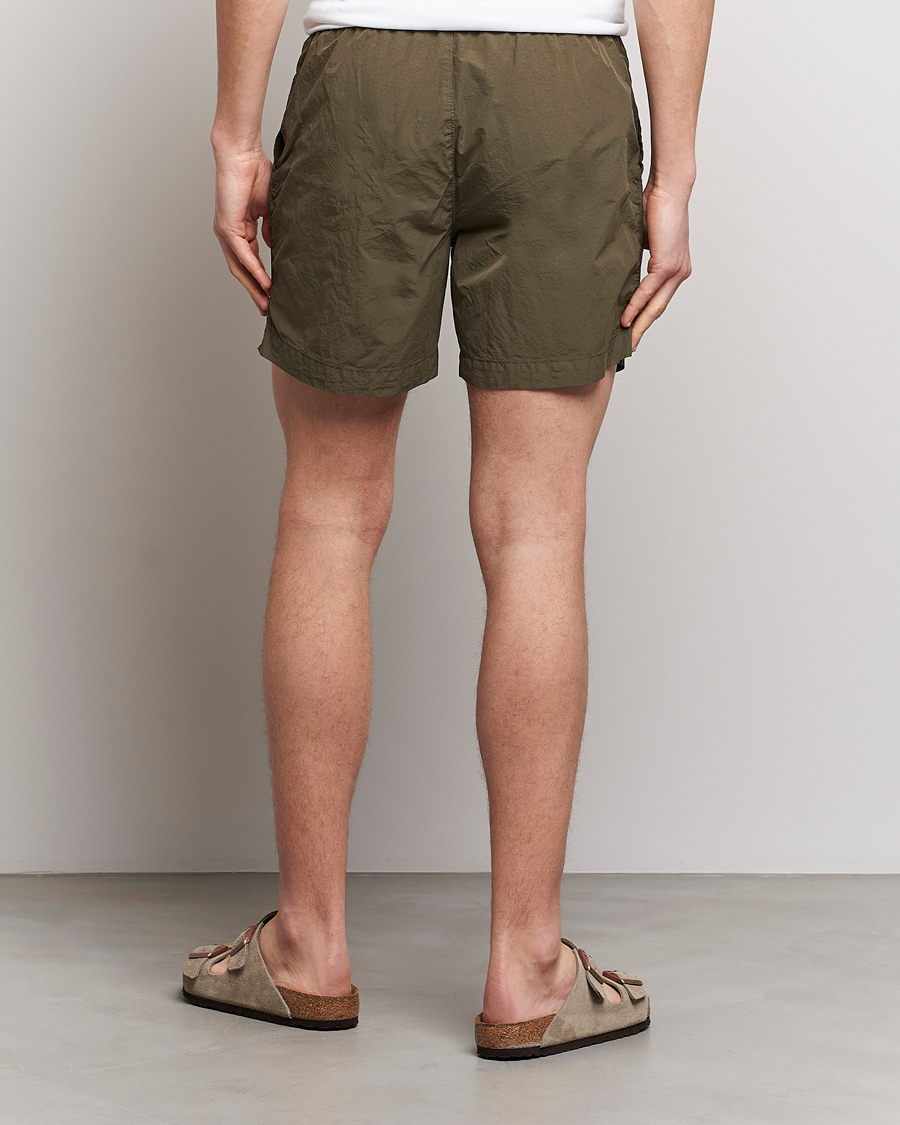 Herre | Badebukser | C.P. Company | Flatt Nylon Garment Dyed Swimshorts Olive