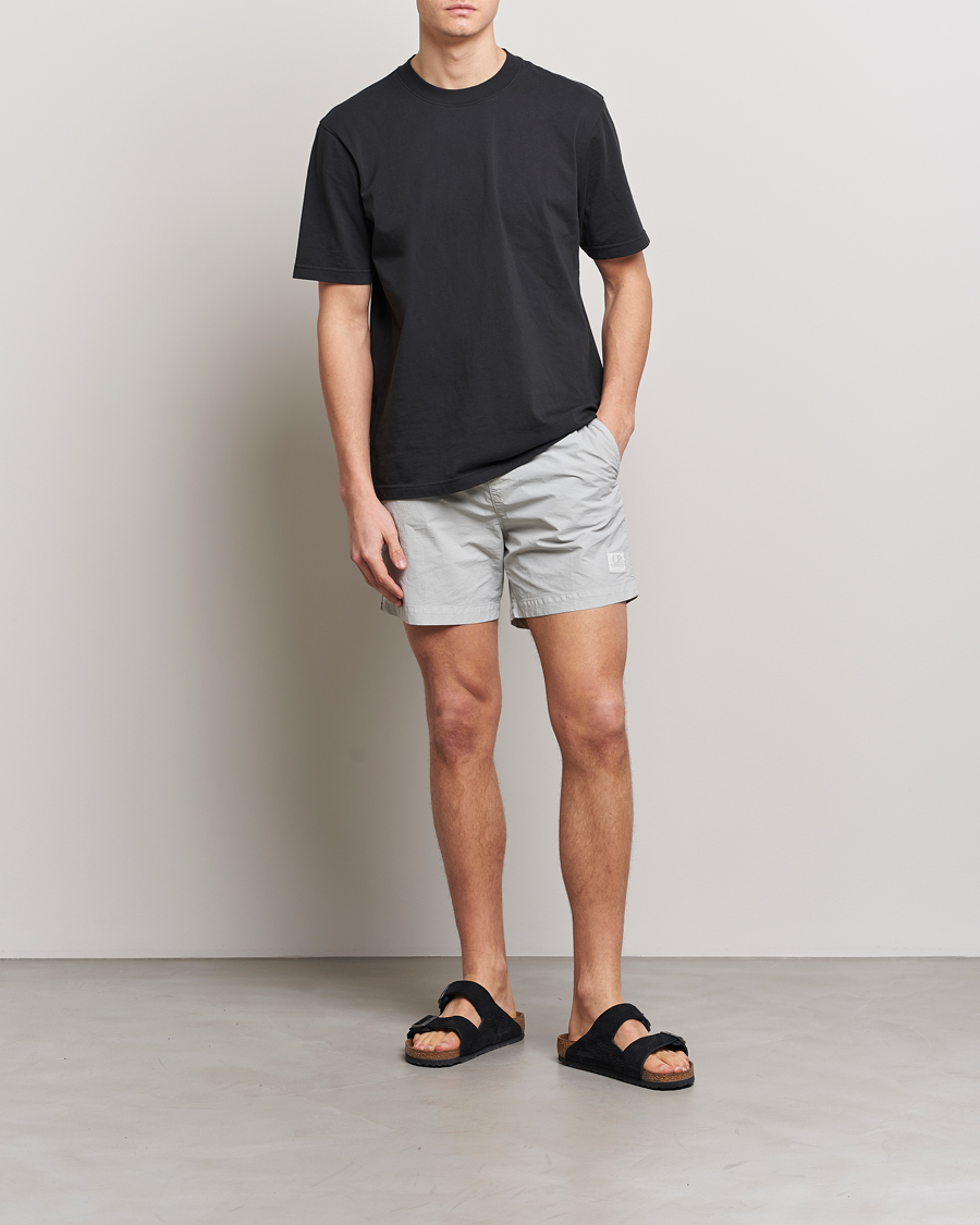 Herre | Badebukser | C.P. Company | Flatt Nylon Garment Dyed Swimshorts Grey