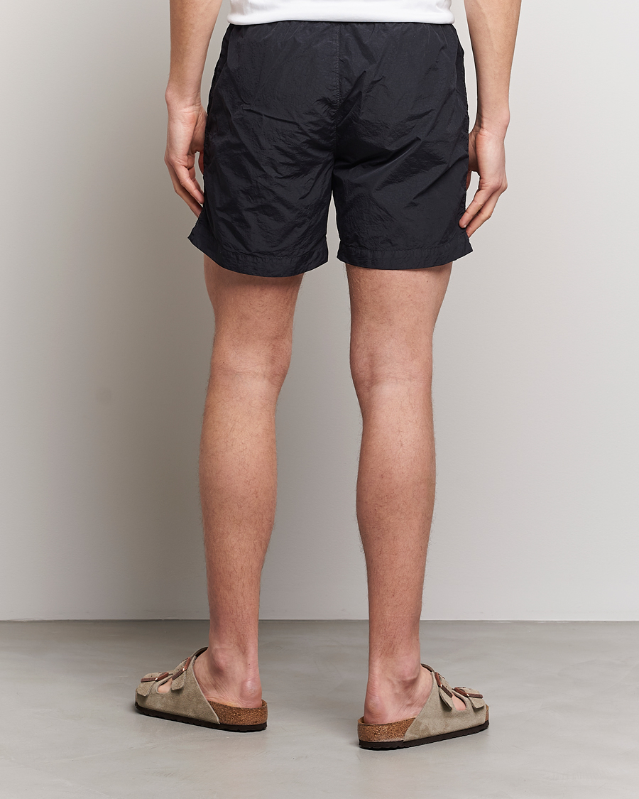 Herre | Badebukser | C.P. Company | Flatt Nylon Garment Dyed Swimshorts Black