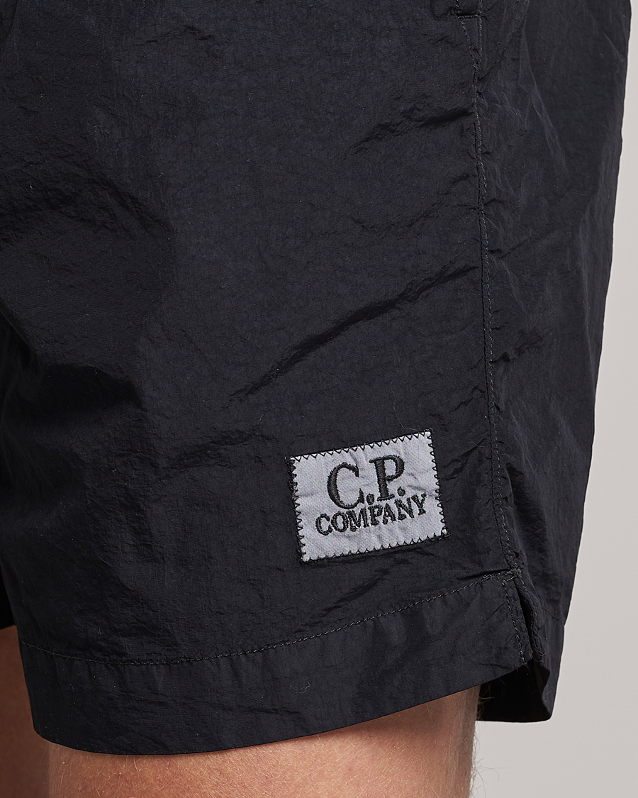 Herre | Badebukser | C.P. Company | Flatt Nylon Garment Dyed Swimshorts Black