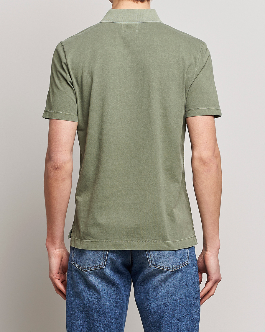 Herre | Polotrøjer | C.P. Company | Old Dyed Cotton Jersey Polo Olive