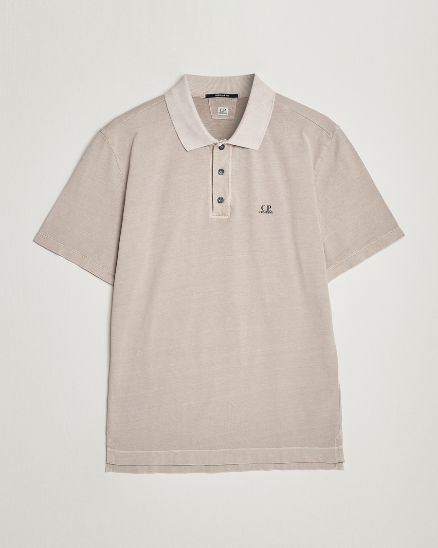 Herre | Polotrøjer | C.P. Company | Old Dyed Cotton Jersey Polo Grey