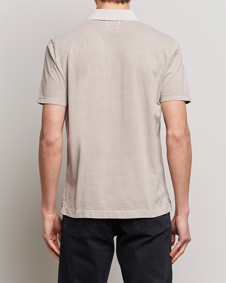 Herre | Polotrøjer | C.P. Company | Old Dyed Cotton Jersey Polo Grey