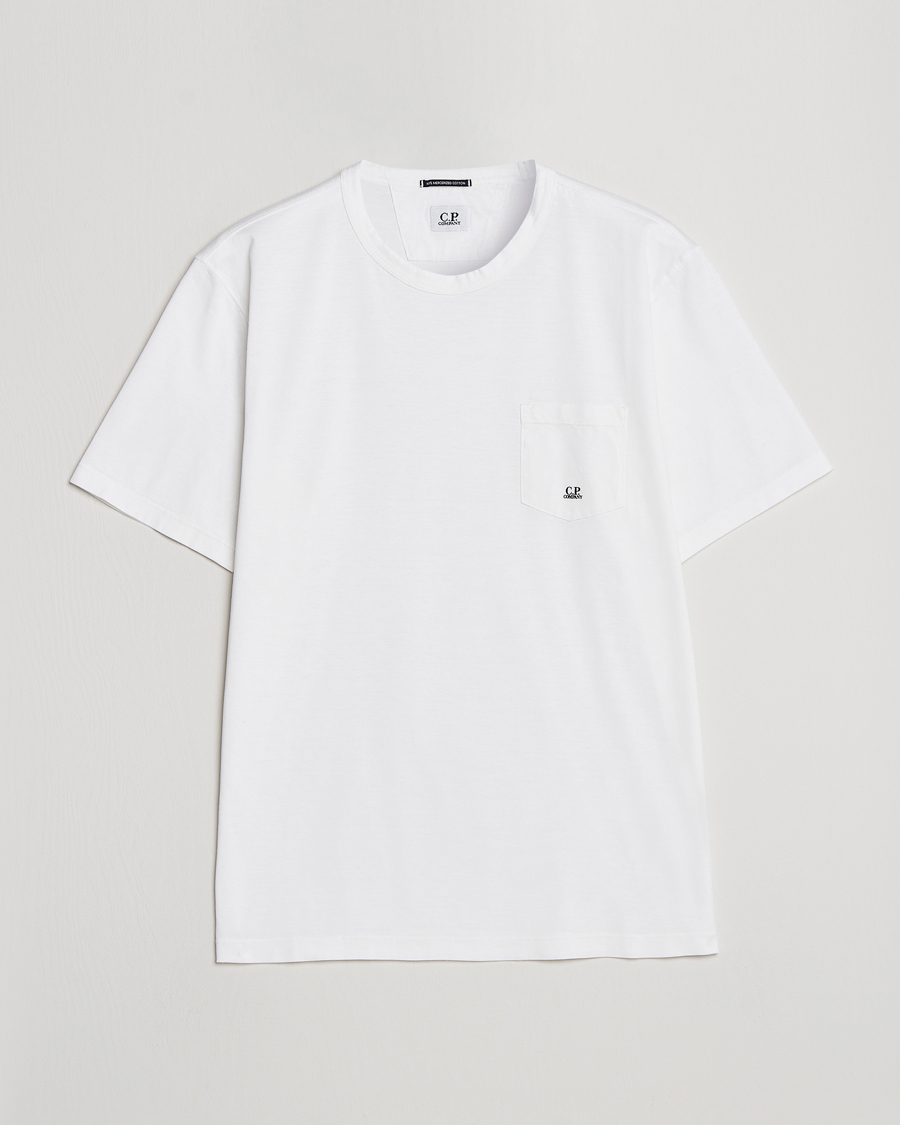 Herre | T-Shirts | C.P. Company | Mercerized Cotton Pocket T-Shirt White