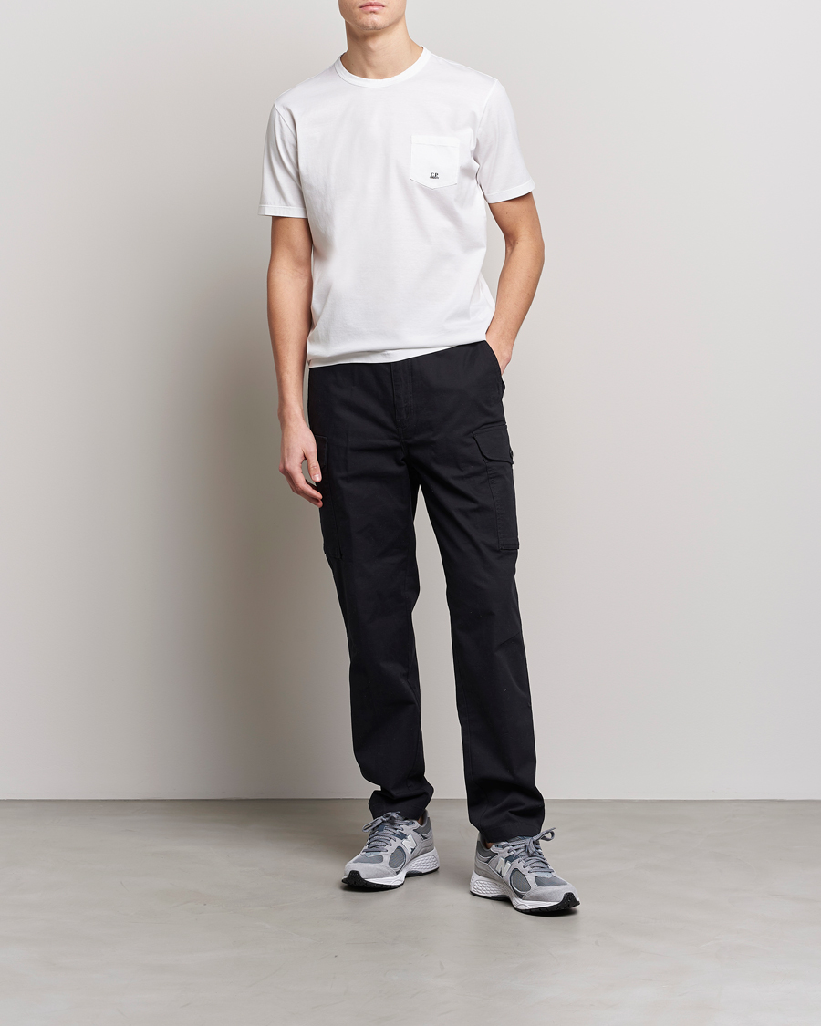 Herre | T-Shirts | C.P. Company | Mercerized Cotton Pocket T-Shirt White