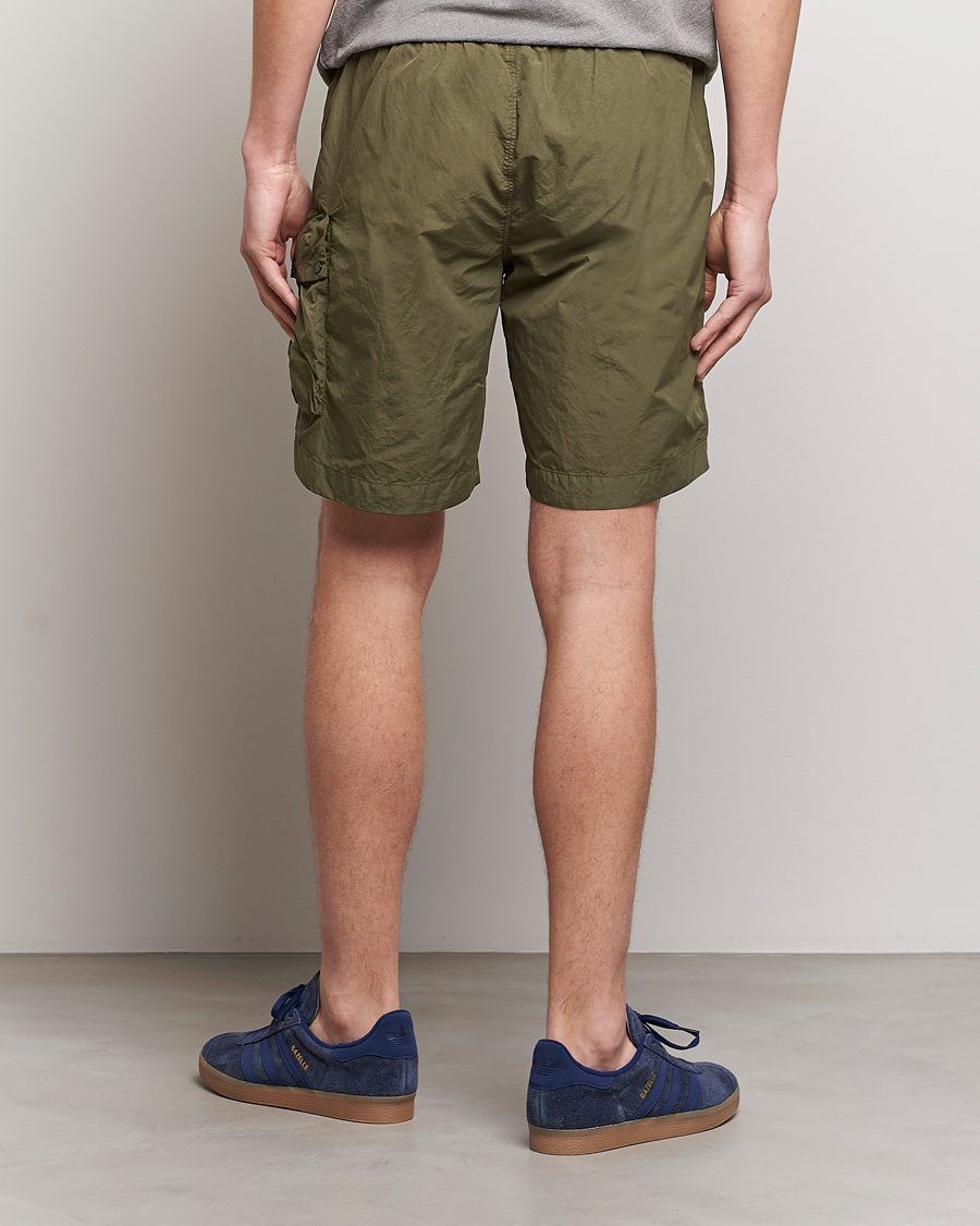 Herre | Shorts | C.P. Company | Flatt Nylon Garment Dyed Shorts Olive