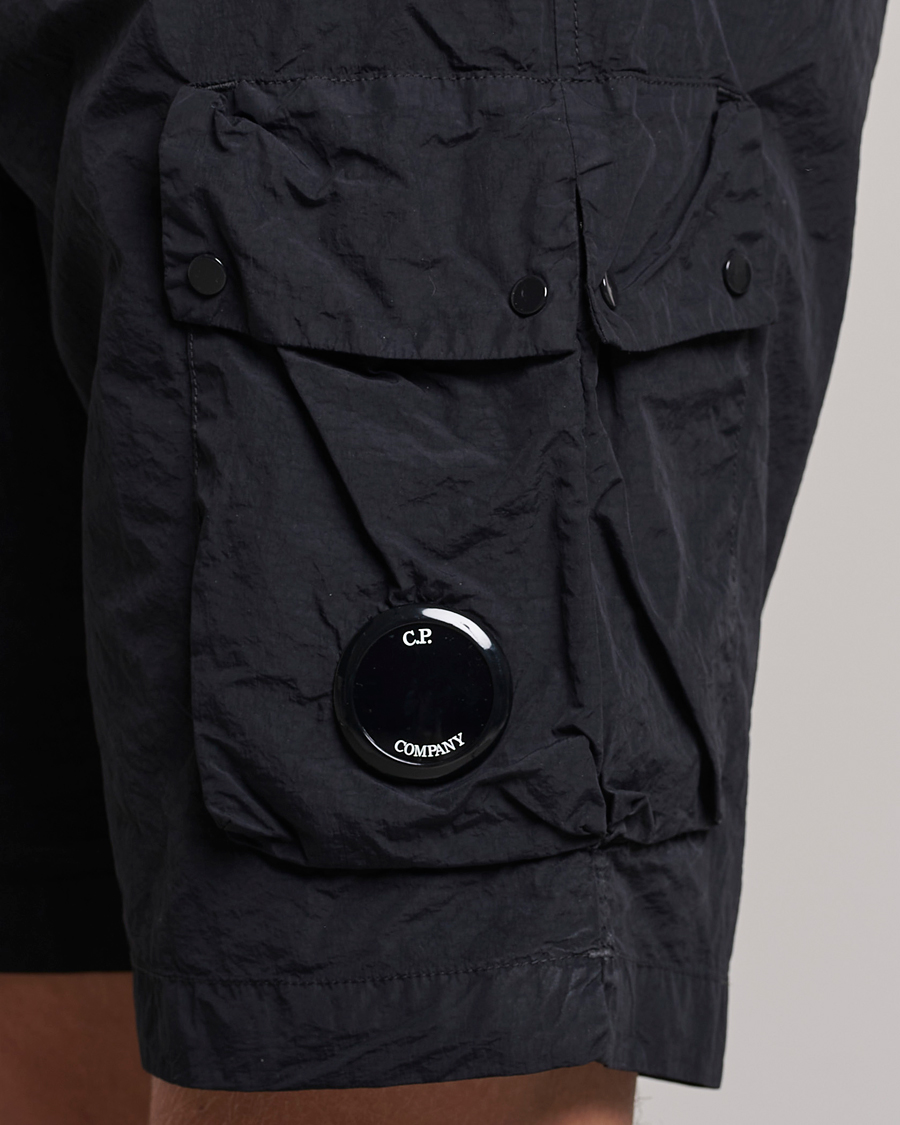 Herre | Shorts | C.P. Company | Flatt Nylon Garment Dyed Shorts Black