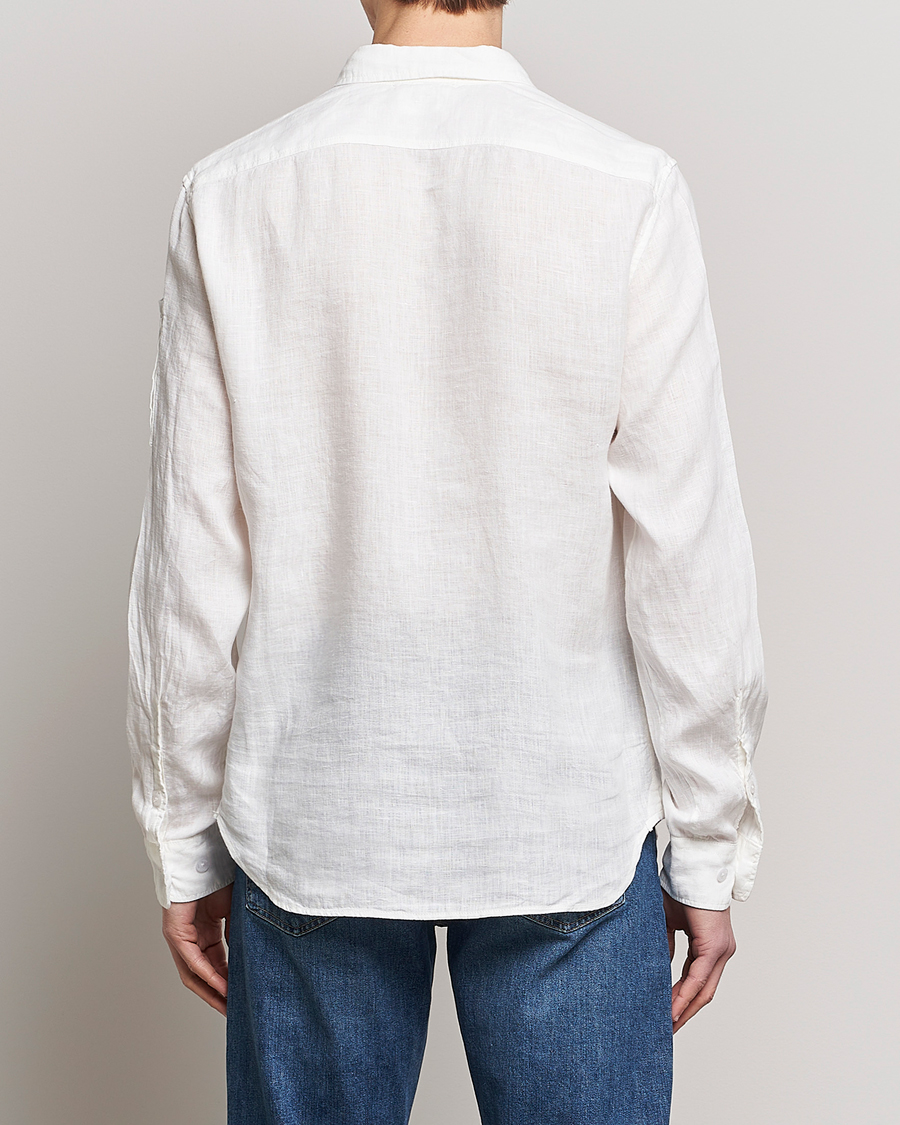 Herre | Skjorter | C.P. Company | Long Sleeve Linen Shirt White