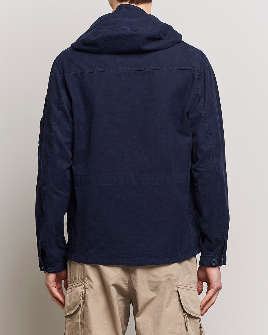 Herre | Jakker | C.P. Company | MAIS-B Canvas Weave Garment Dyed Jacket Navy
