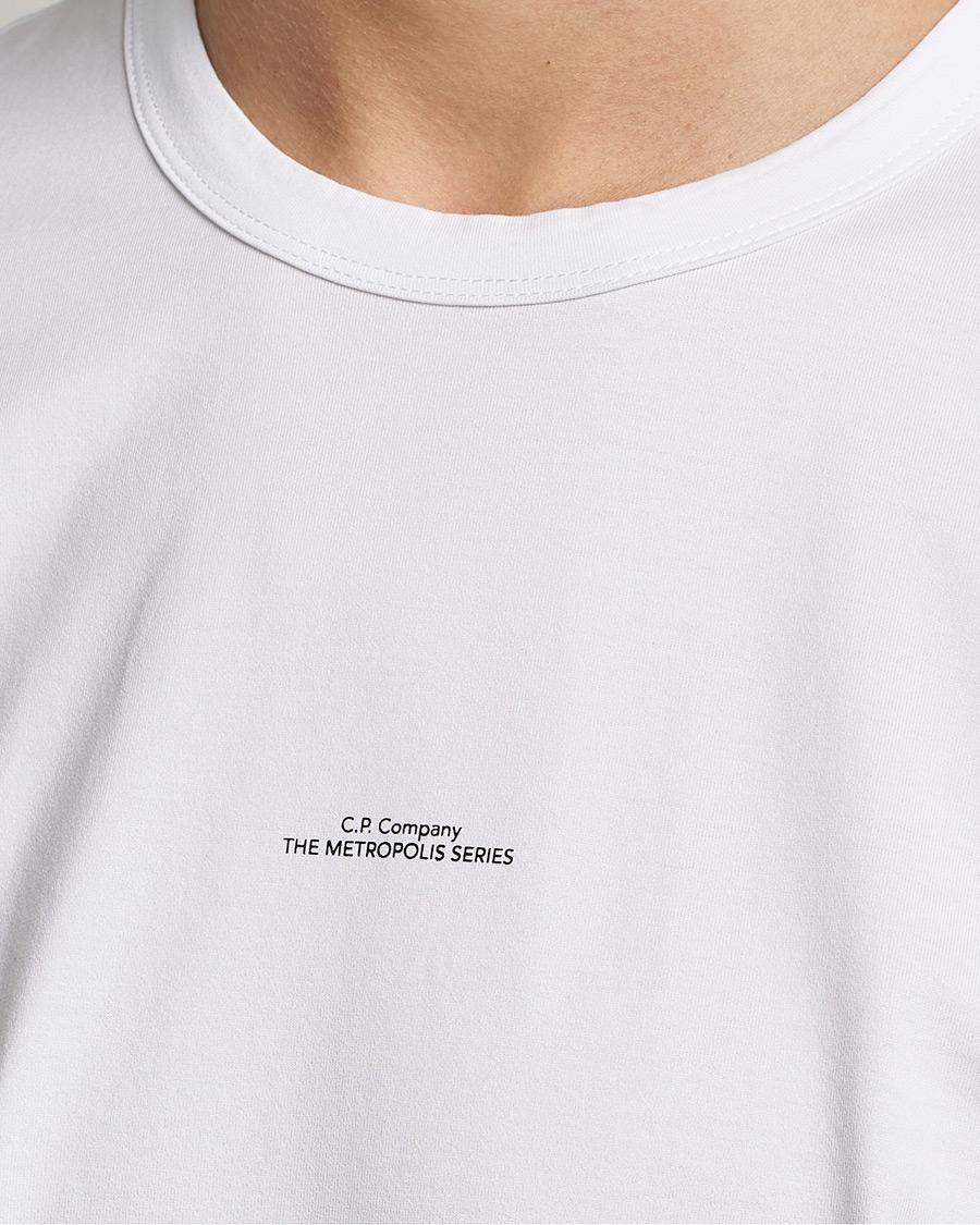 Herre | T-Shirts | C.P. Company | Metropolis Mercerized Jersey T-Shirt White