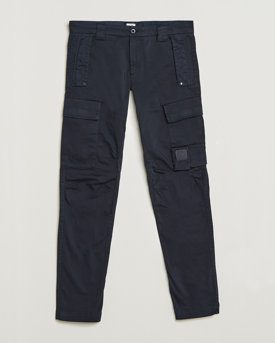 Herre | Bukser | C.P. Company | Metropolis Satin Stretch Cargo Pants Navy