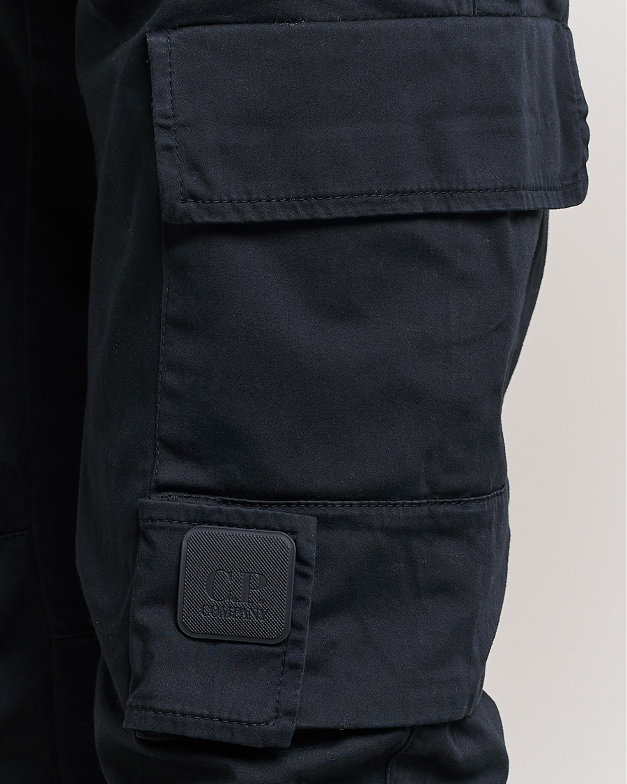 Herre | Bukser | C.P. Company | Metropolis Satin Stretch Cargo Pants Navy