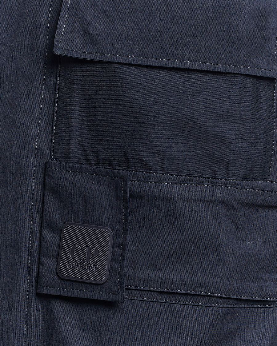 Herre | Skjorter | C.P. Company | Metropolis Cotton Gabardine Overshirt Navy