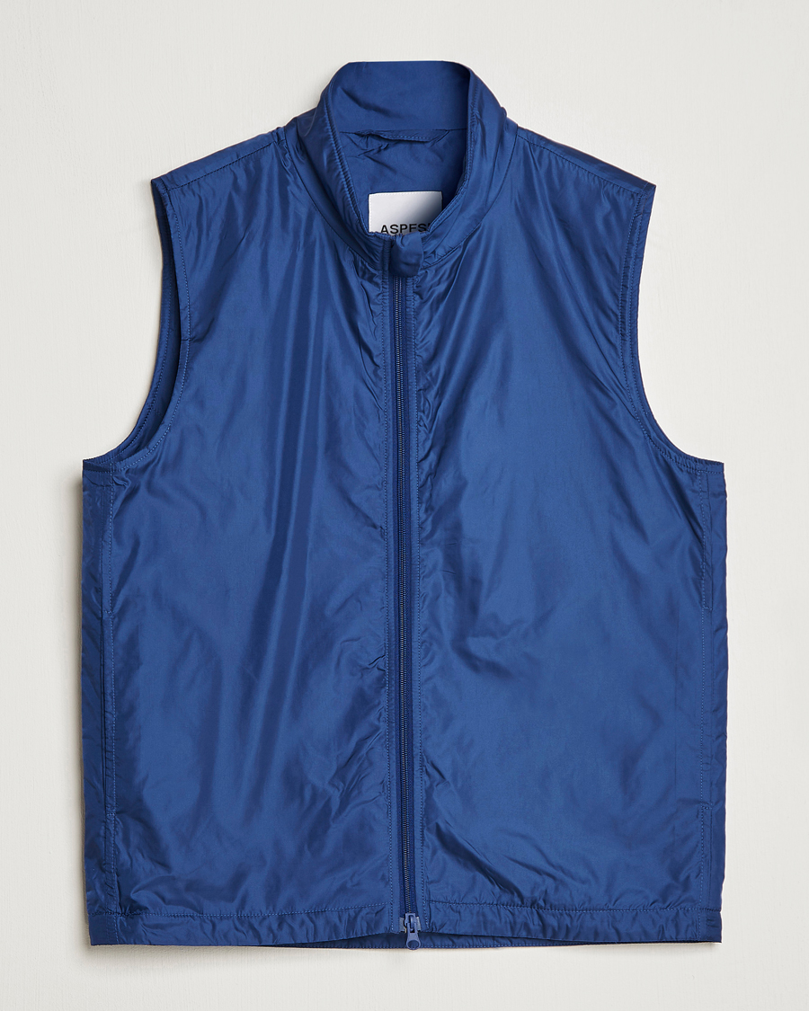 Herre | Veste | Aspesi | Vernes Nylon Gilet Bluette