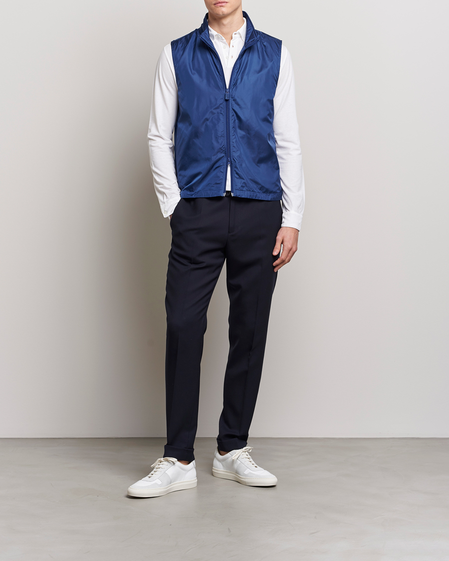 Herre | Veste | Aspesi | Vernes Nylon Gilet Bluette