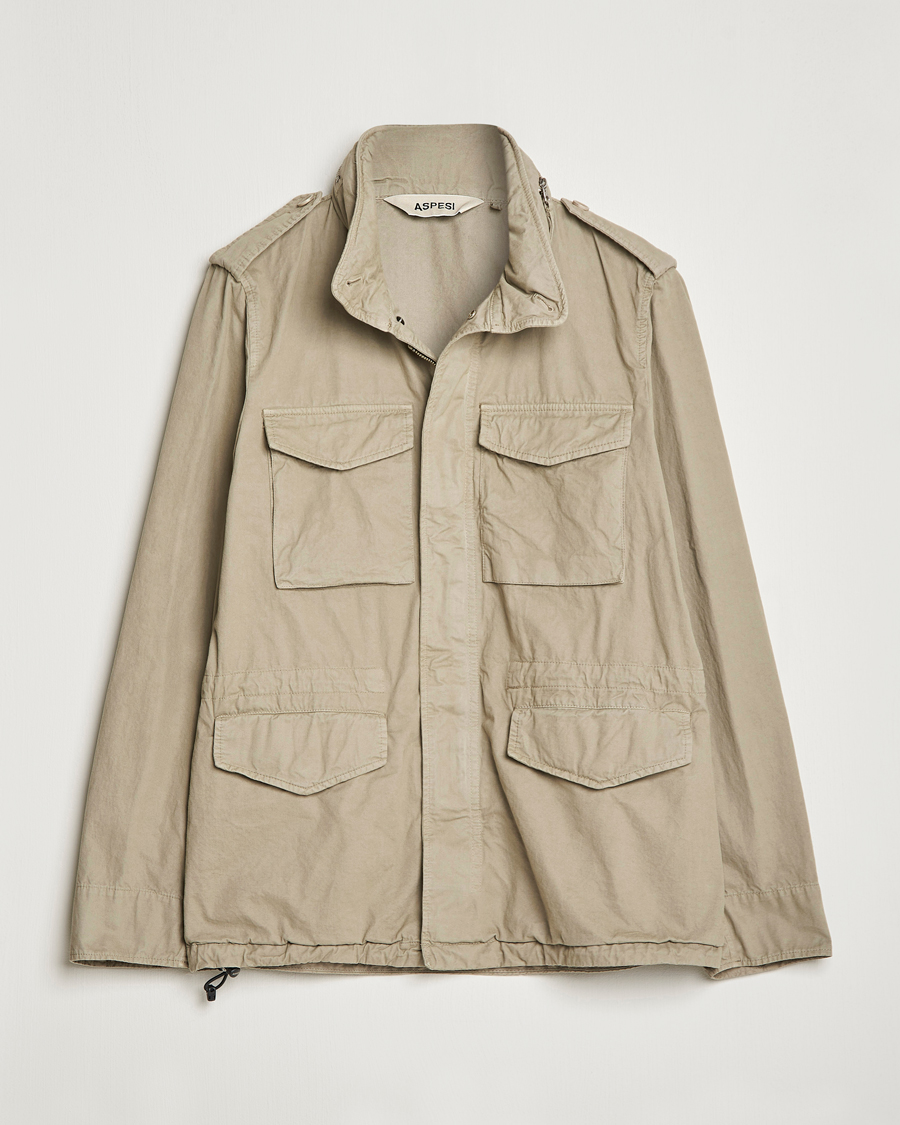 Herre | Jakker | Aspesi | Cotton Field Jacket Khaki