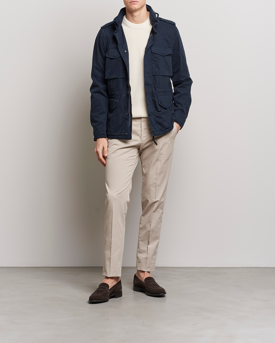 Herre | Jakker | Aspesi | Cotton Field Jacket Navy