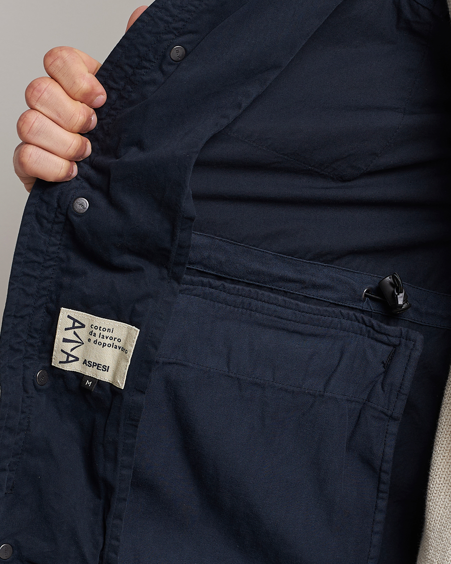 Herre | Jakker | Aspesi | Cotton Field Jacket Navy