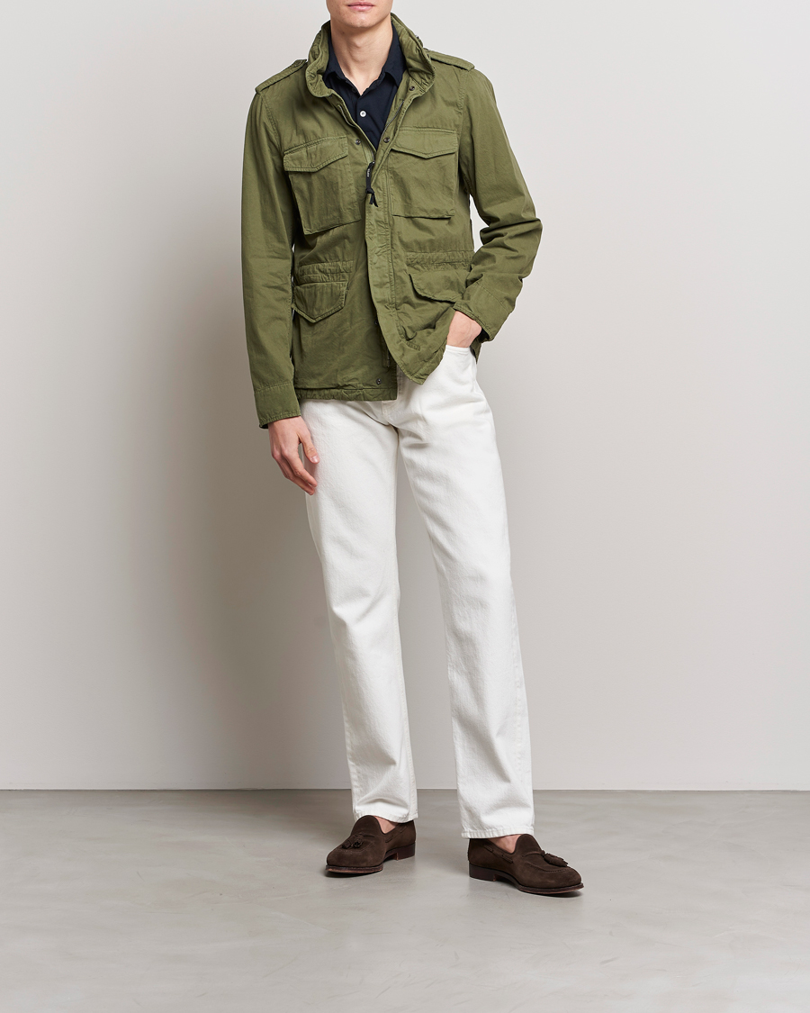 Herre | Jakker | Aspesi | Cotton Field Jacket Army Green