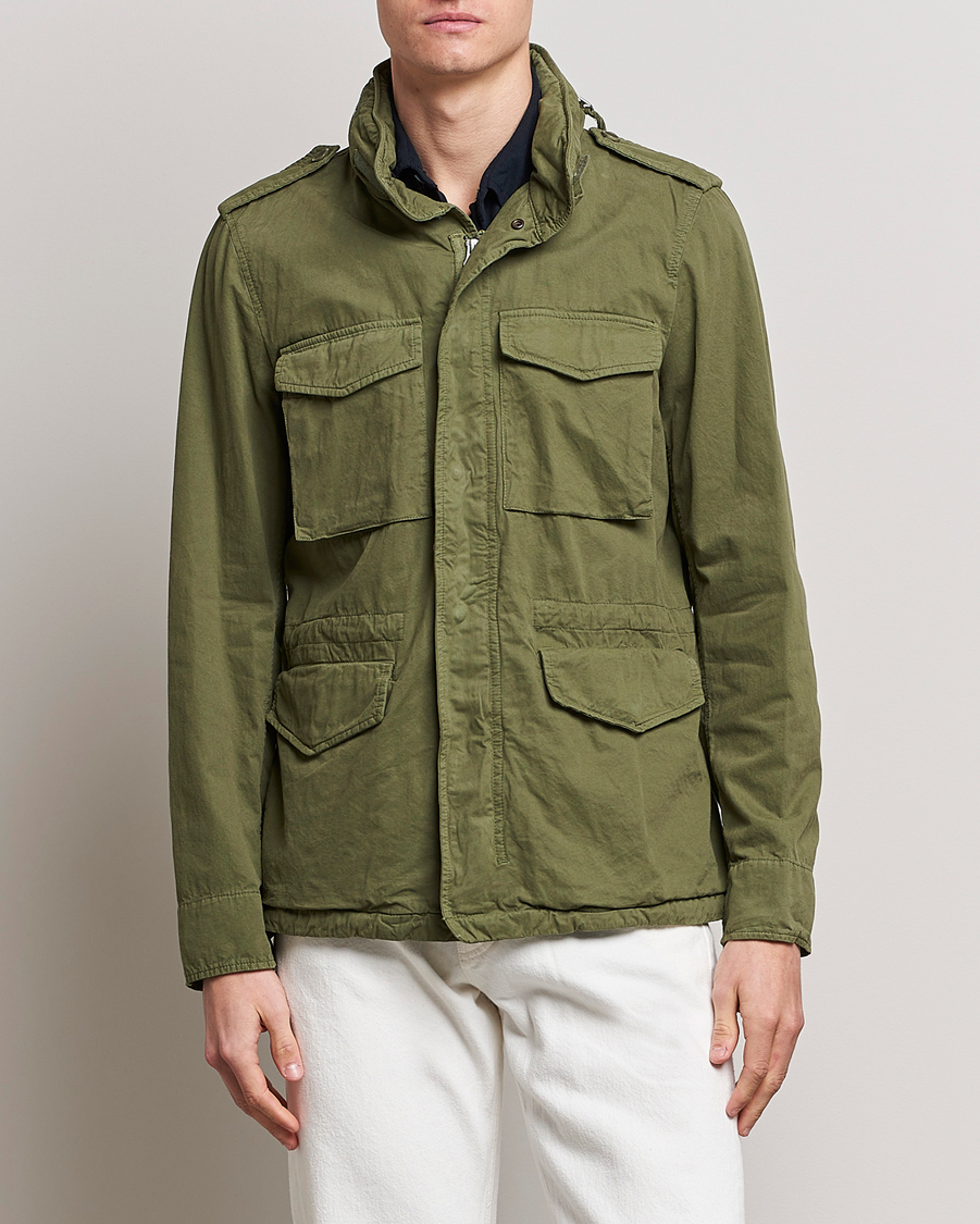 Herre | Efterårsjakker | Aspesi | Cotton Field Jacket Army Green