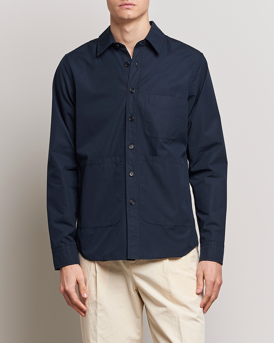 Herre | Jakker | Aspesi | Utility Shirt Jacket Navy
