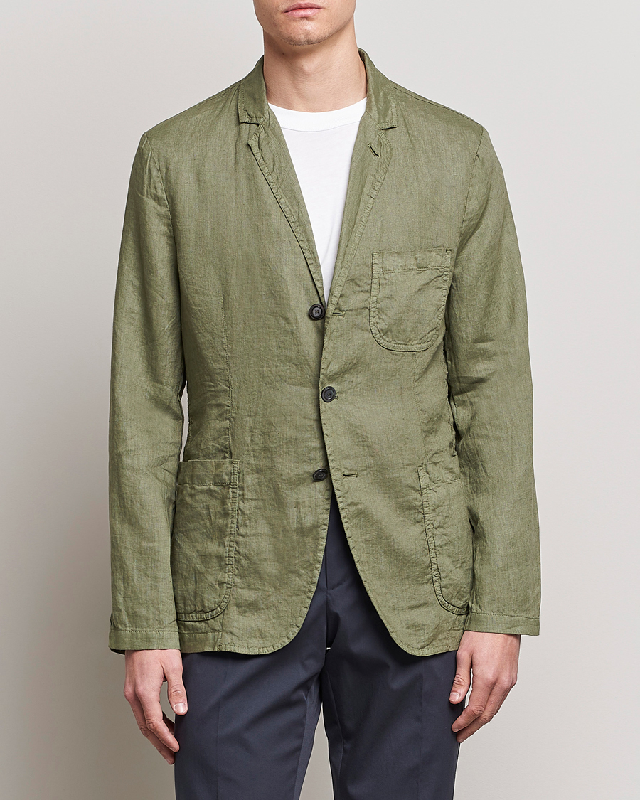 Herre | Blazere & jakker | Aspesi | Samuraki Linen Blazer Army Green