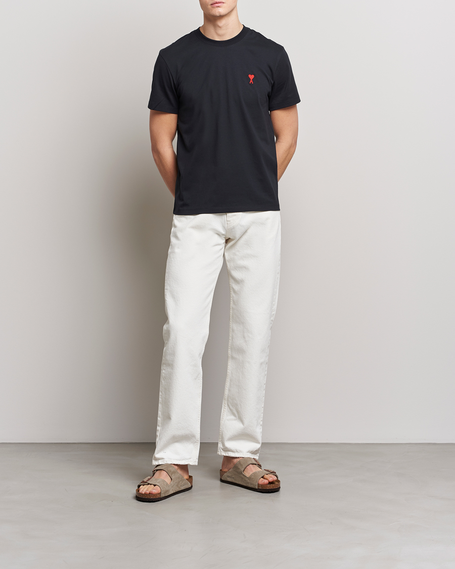 Herre | T-Shirts | AMI | Heart Logo T-Shirt Black