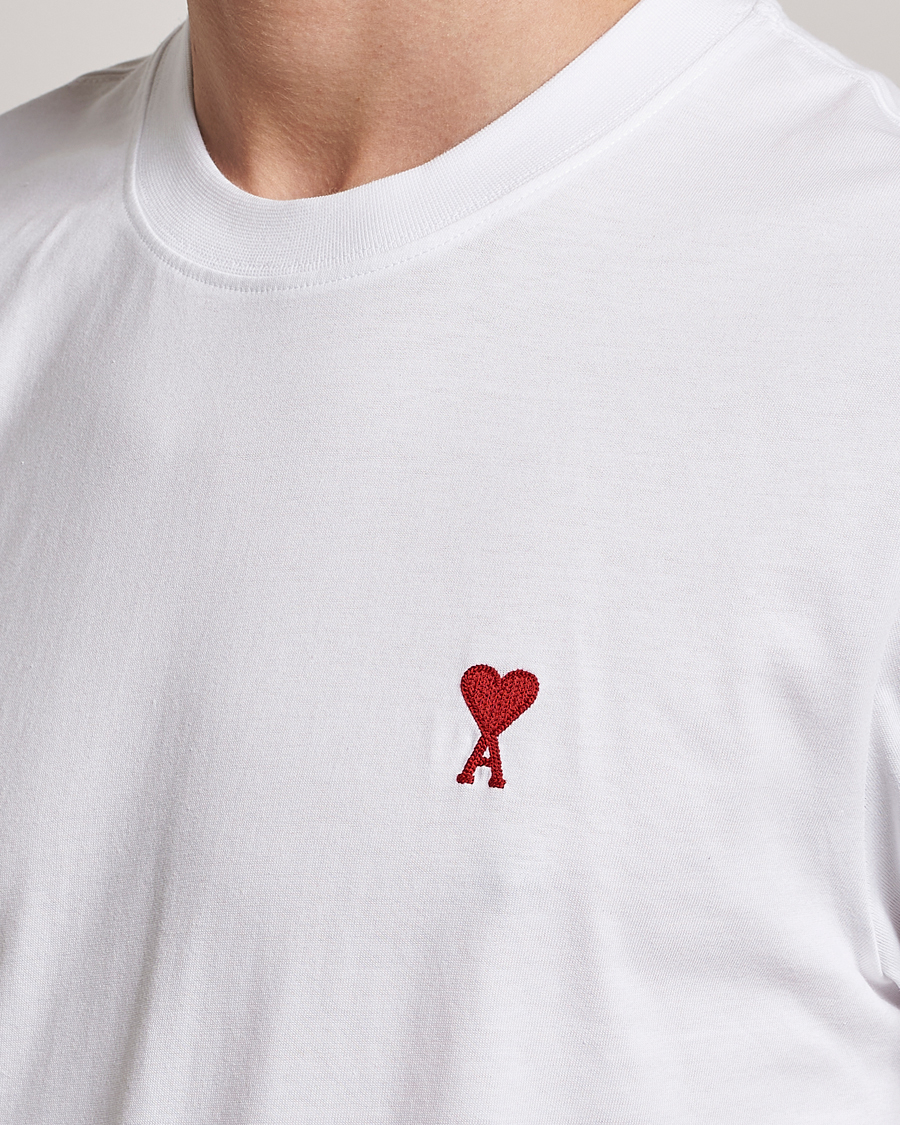 Herre | T-Shirts | AMI | Heart Logo T-Shirt White