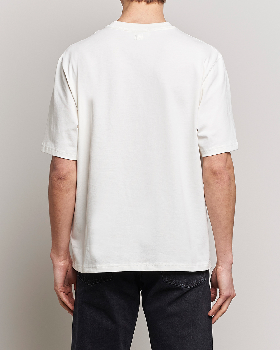 Herre | T-Shirts | AMI | Big Heart Short Sleeve T-Shirt Natural White