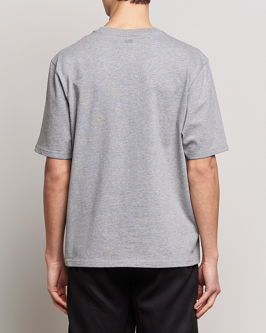 Herre | T-Shirts | AMI | Big Heart Short Sleeve T-Shirt Heather Grey