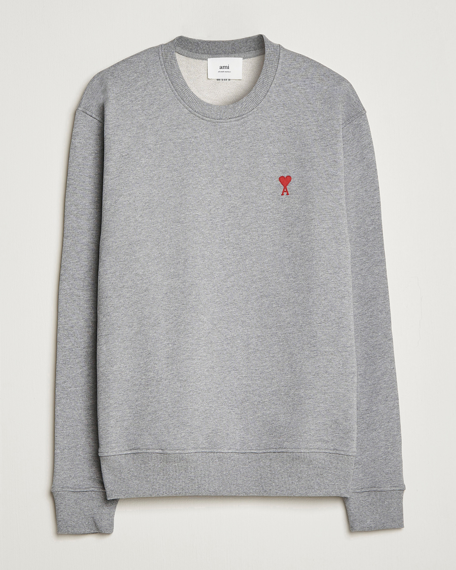 Herre | Trøjer | AMI | Heart Logo Sweatshirt Heather Grey