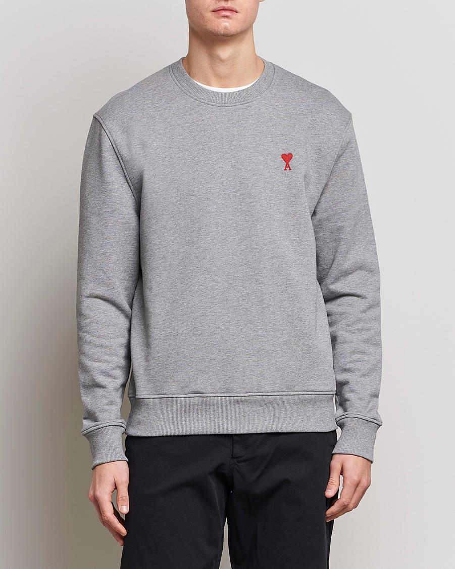 Herre | Sweatshirts | AMI | Heart Logo Sweatshirt Heather Grey