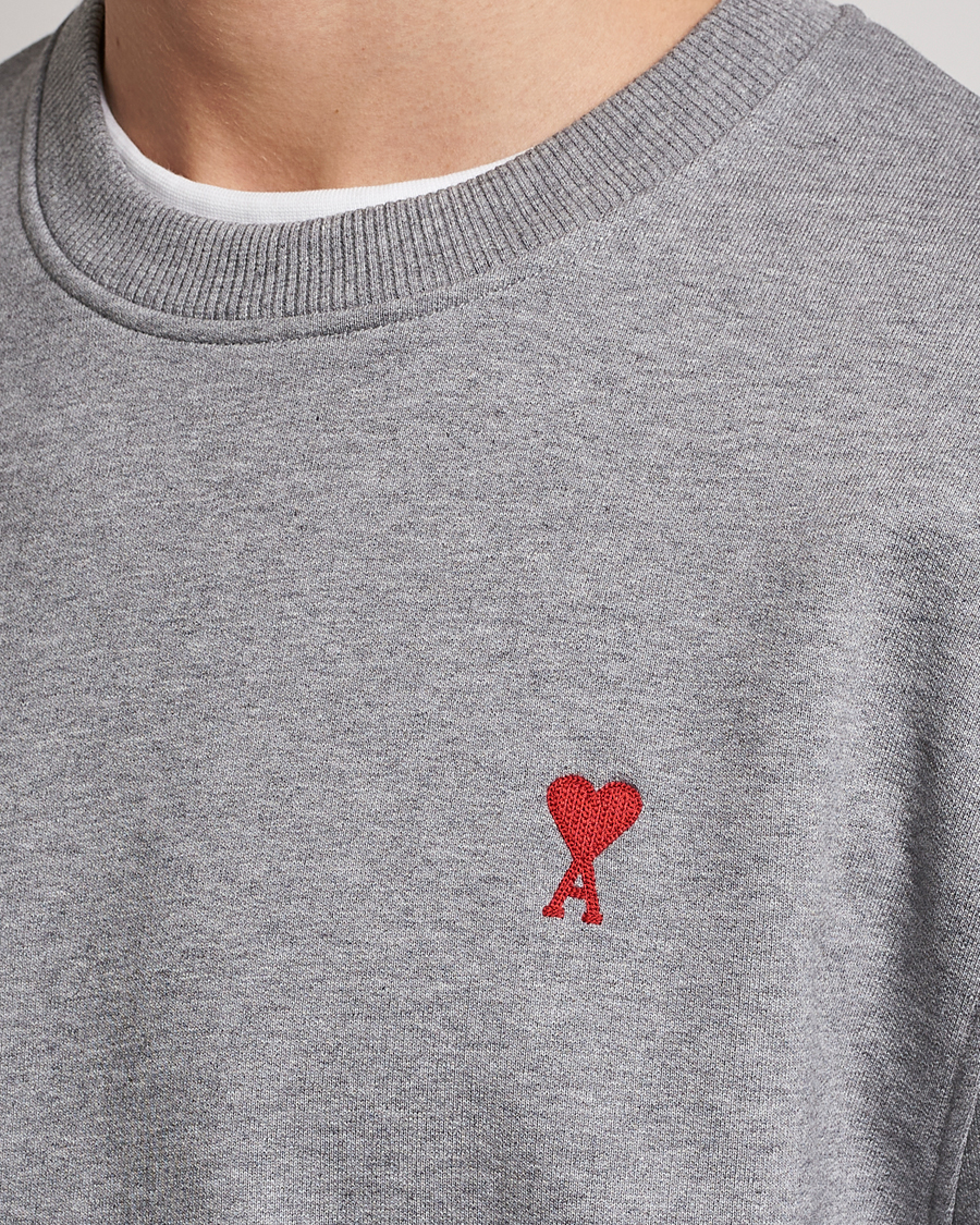 Herre | Trøjer | AMI | Heart Logo Sweatshirt Heather Grey