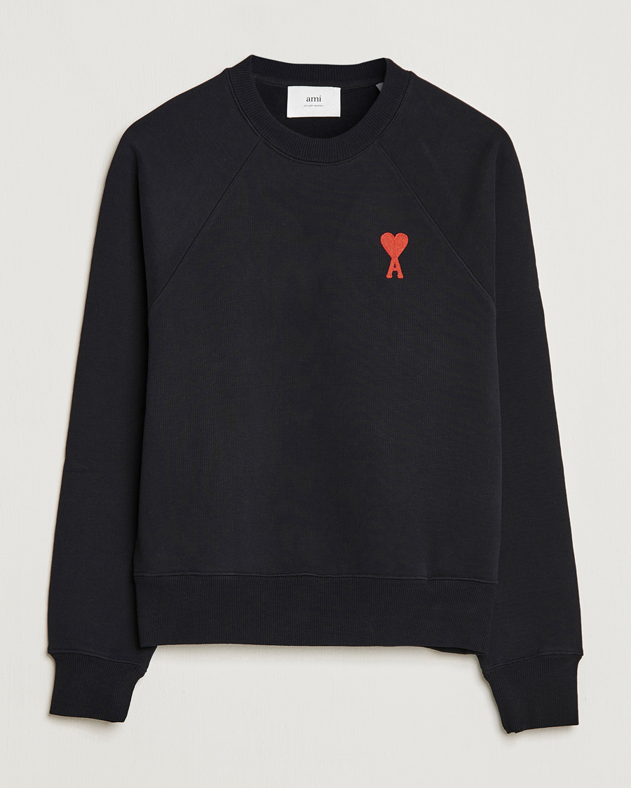 Herre | Trøjer | AMI | Big Heart Sweatshirt Black