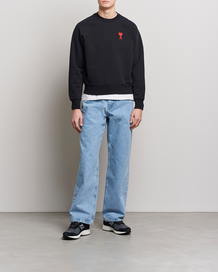 Herre | Trøjer | AMI | Big Heart Sweatshirt Black