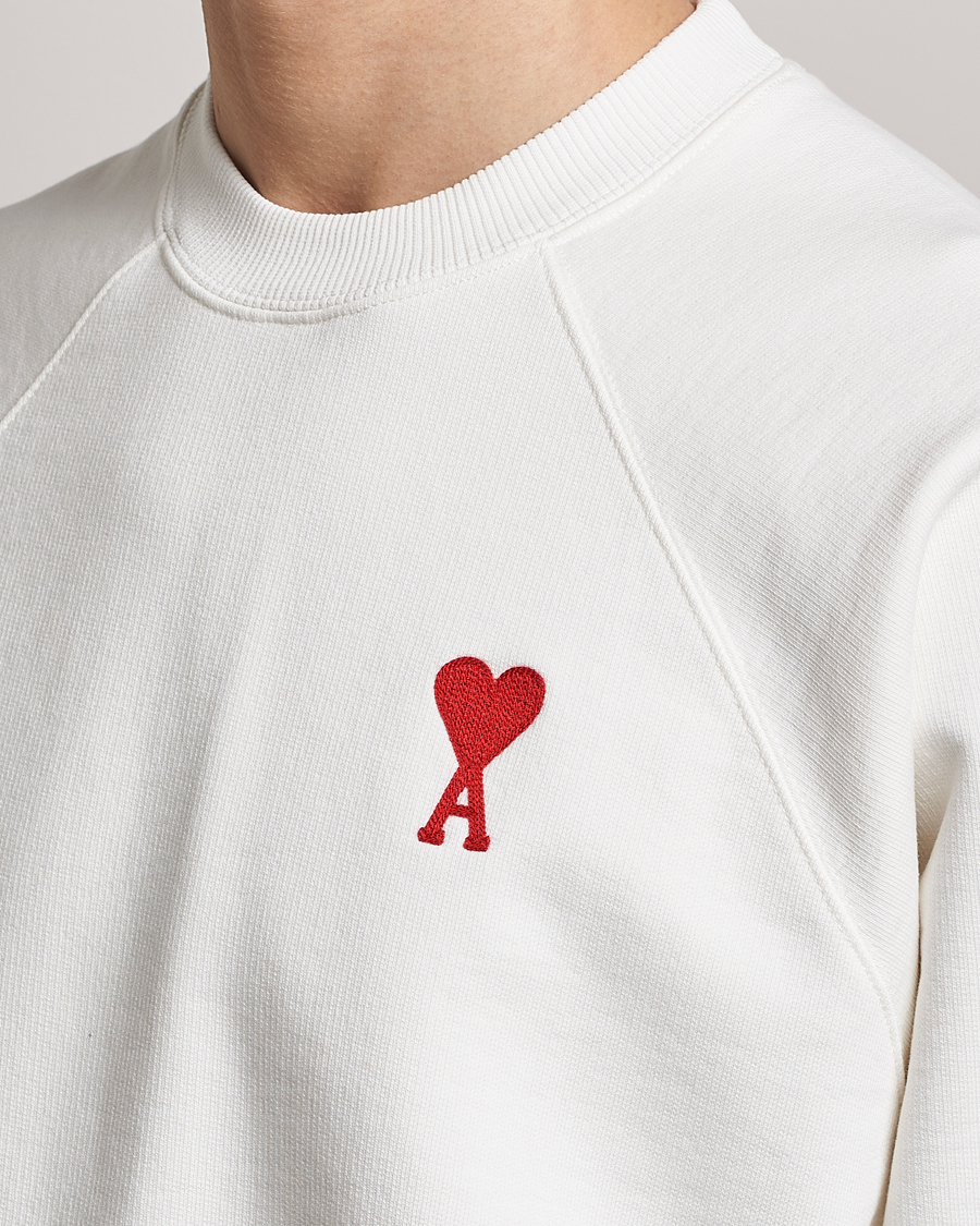 Herre | Trøjer | AMI | Big Heart Sweatshirt Natural White