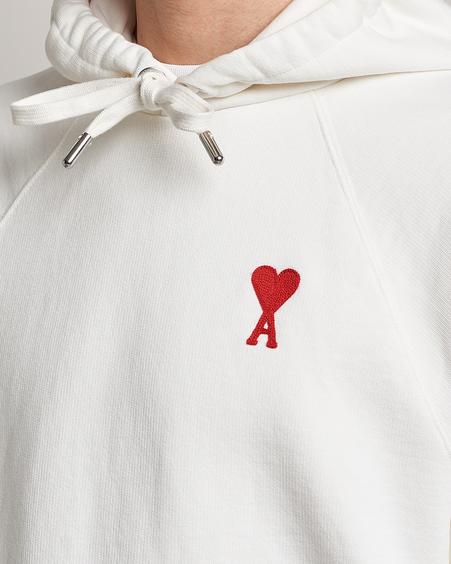 Herre | Trøjer | AMI | Big Heart Logo Hoodie Natural White