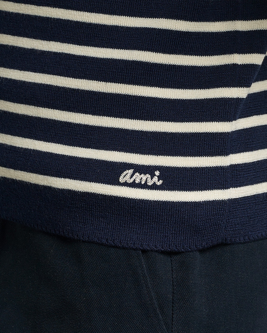 Herre | Trøjer | AMI | Sailor Sweater Navy/White