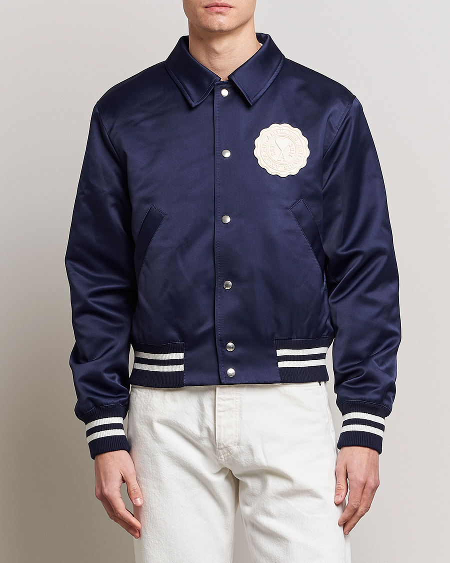 Herre | Moderne jakker | AMI | Teddy Jacket Navy