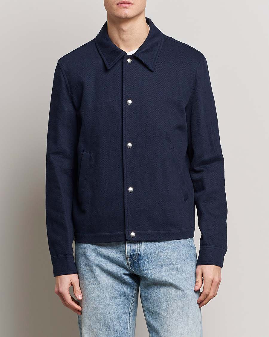 Herre | Jakker | AMI | Buttoned Jacket Navy