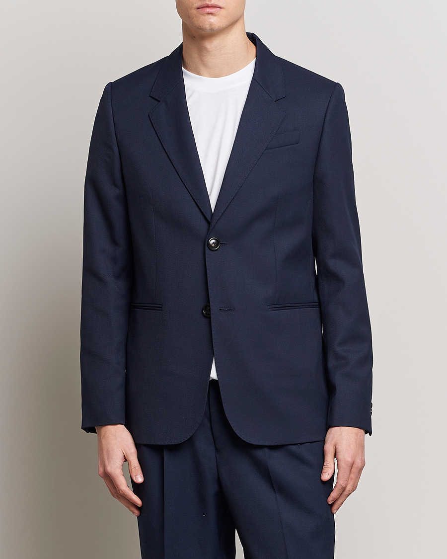 Herre | Habitjakker | AMI | Wool Blazer Navy