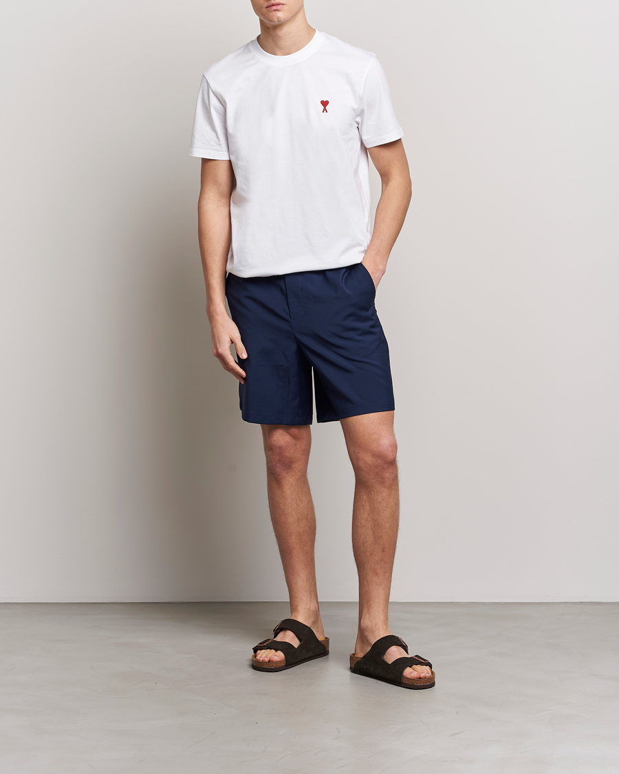 Herre | Shorts | AMI | Elasticated Waist Shorts Navy