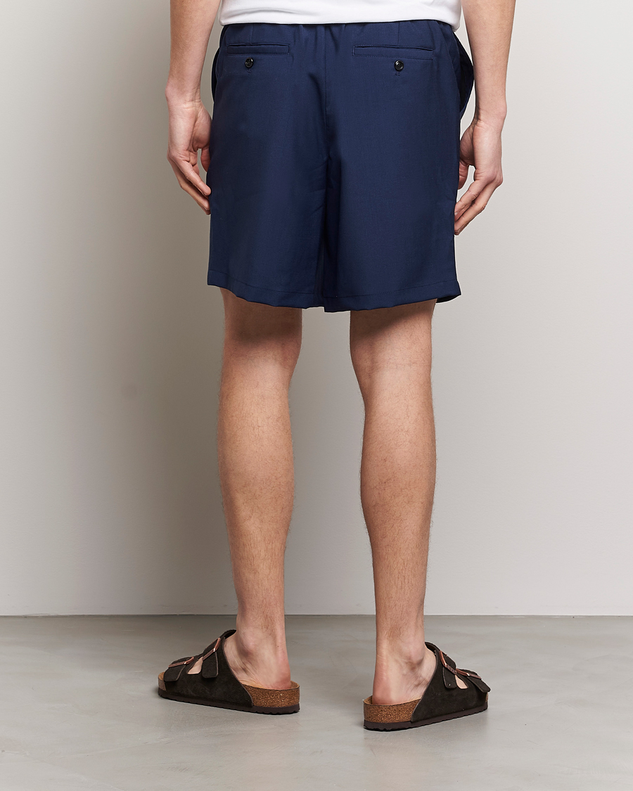 Herre | Shorts | AMI | Elasticated Waist Shorts Navy